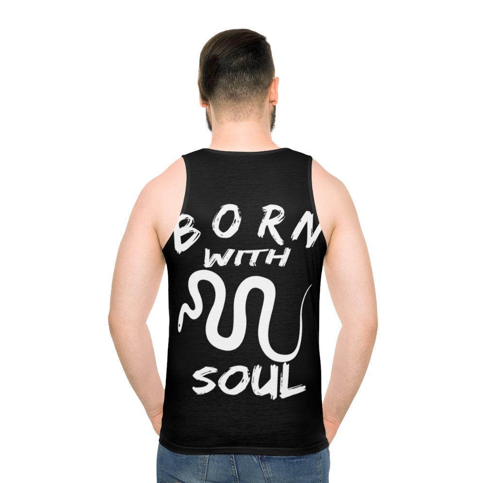 Unisex tank top with snake soul design