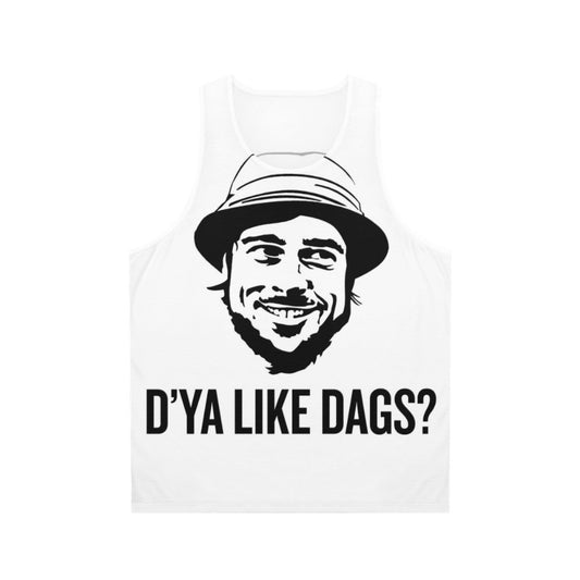 Unisex "Snatch" movie-inspired tank top with dog graphic
