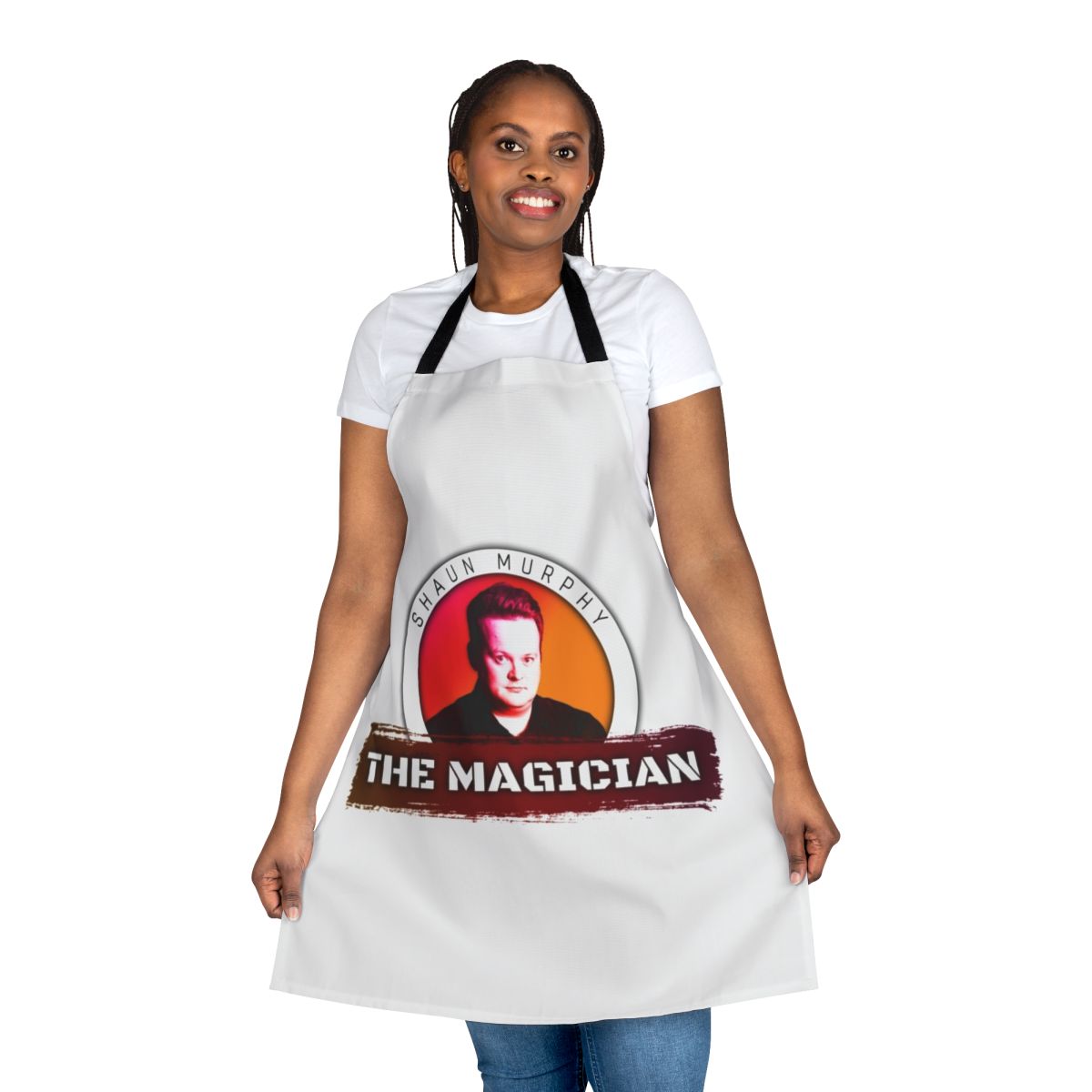 Snooker cue sports apron with image of Shaun "The Magician" Murphy
