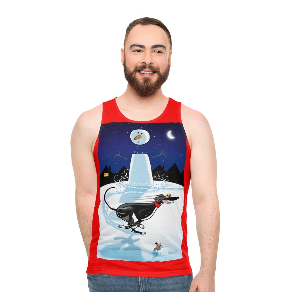 Snowman Zoomie Unisex Tank Top