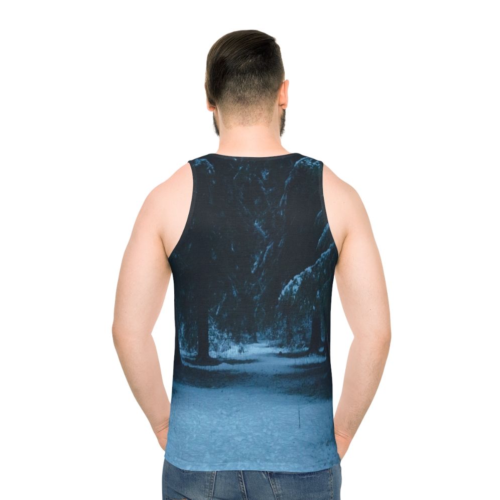Snowy woods unisex tank top