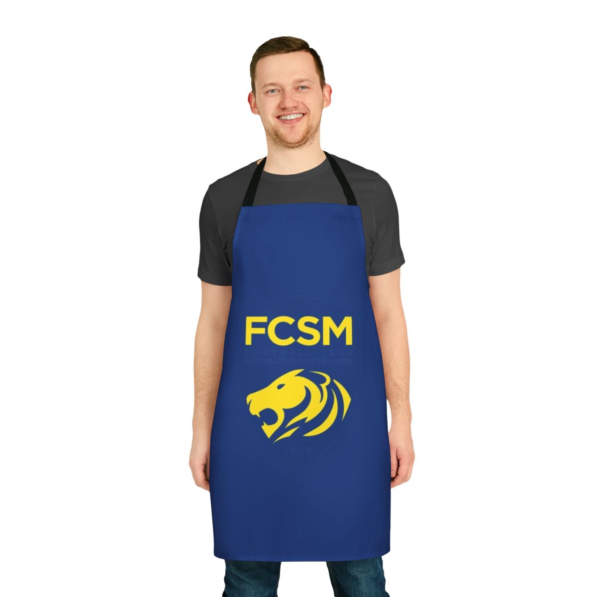 Sochaux football club inspired apron with Ligue 1 branding