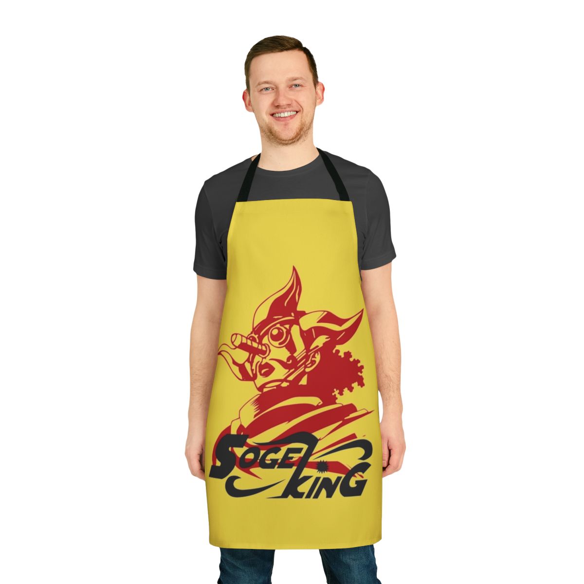 Sogeking The Sniper King inspired apron with One Piece imagery