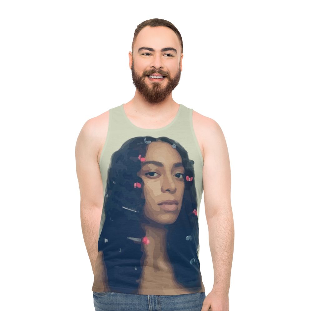 Solange Knowles 'A Seat at the Table' album cover unisex tank top