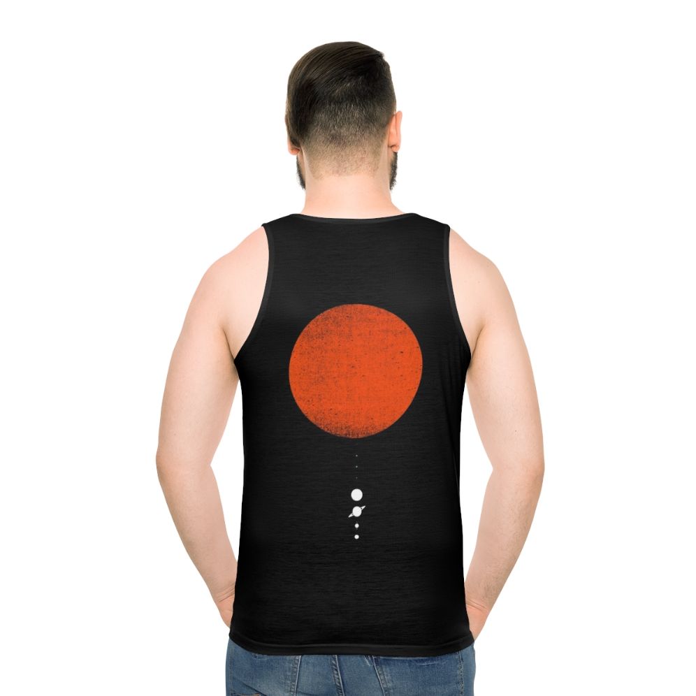 Unisex tank top with solar system design