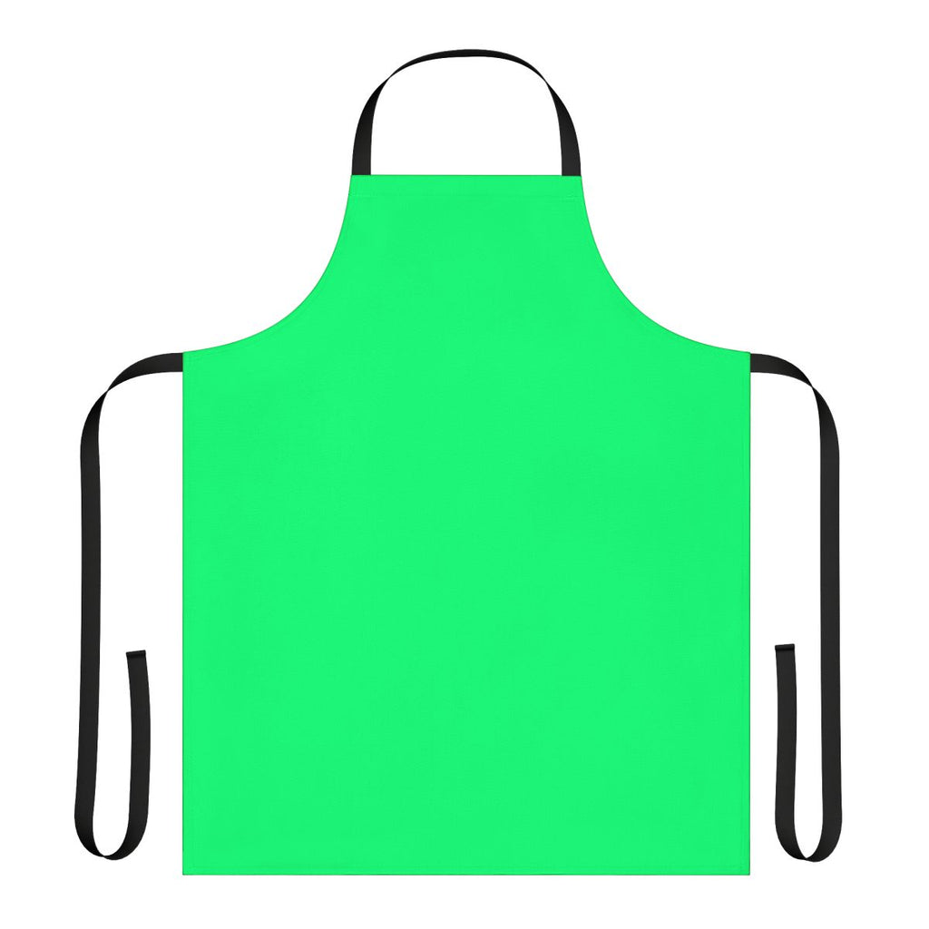 Solid green apron, perfect for spring kitchen tasks