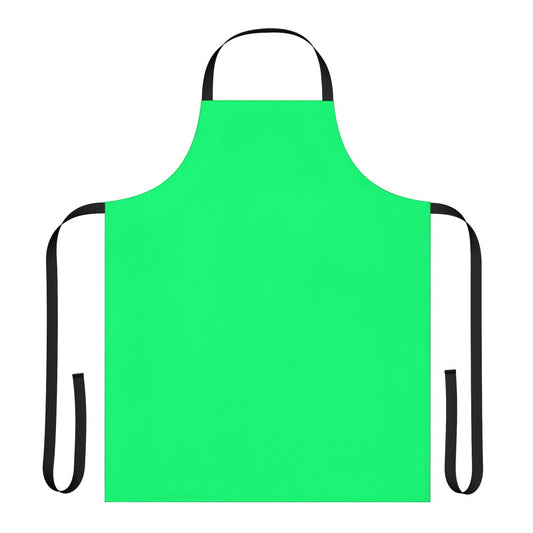Solid green apron, perfect for spring kitchen tasks