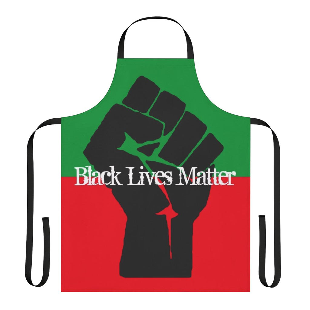 Black empowerment and pan-African inspired apron with raised fist design
