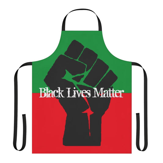 Black empowerment and pan-African inspired apron with raised fist design