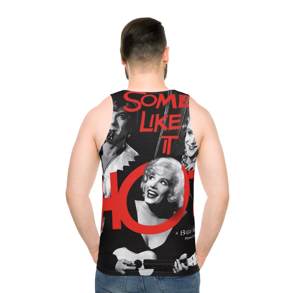 Unisex tank top featuring the classic "Some Like It Hot" movie design