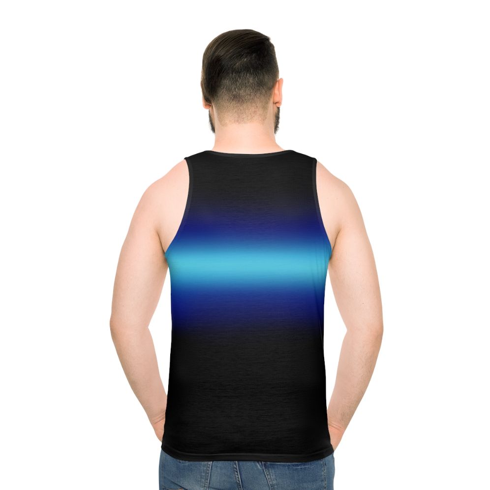 Son of Poseidon Unisex Tank Top with Blue Gradient Design
