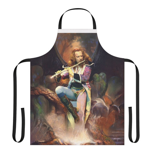 "Songs from the Wood" Jethro Tull inspired apron featuring woodland-themed design