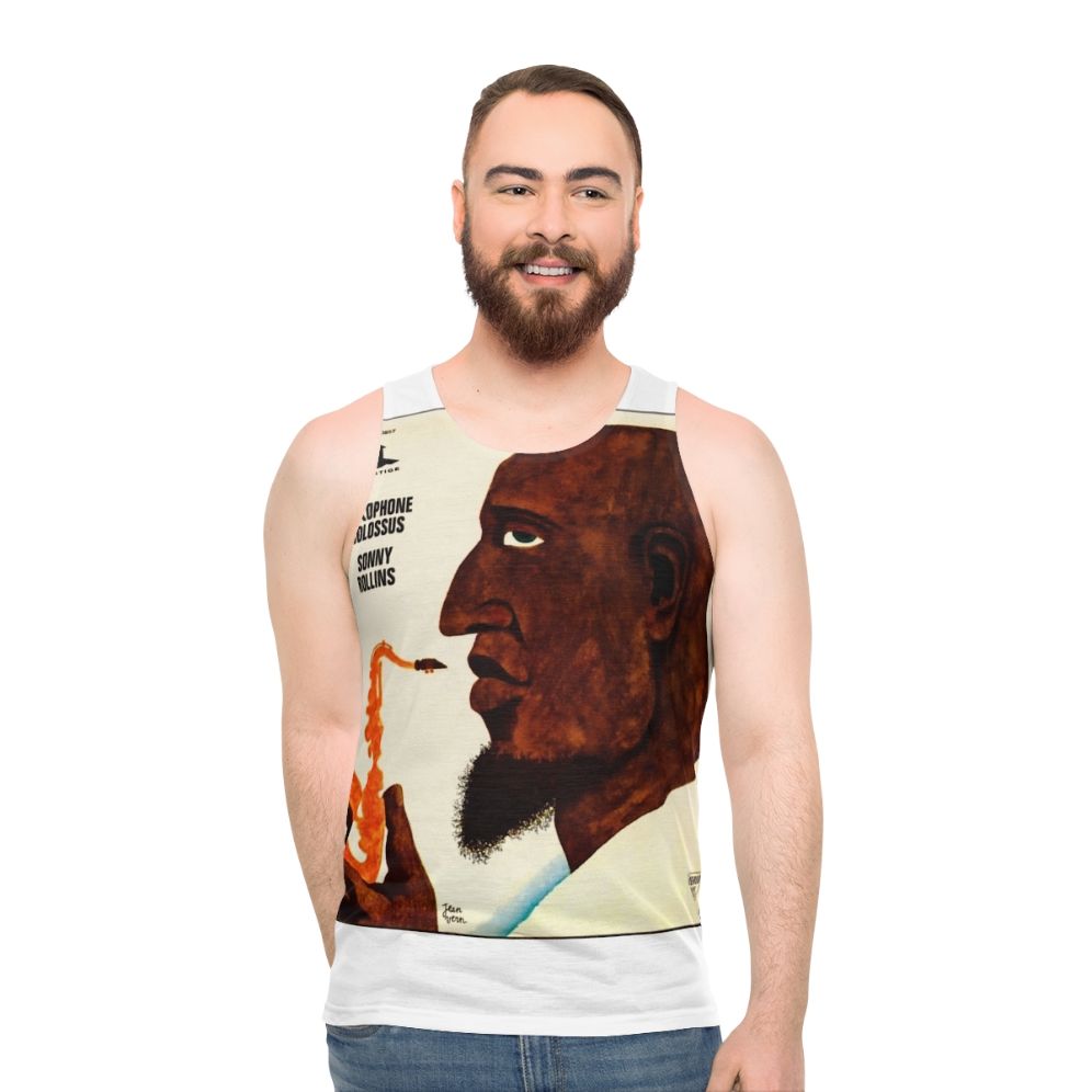 Sonny Rollins Jazz Saxophone Colossus Unisex Tank Top