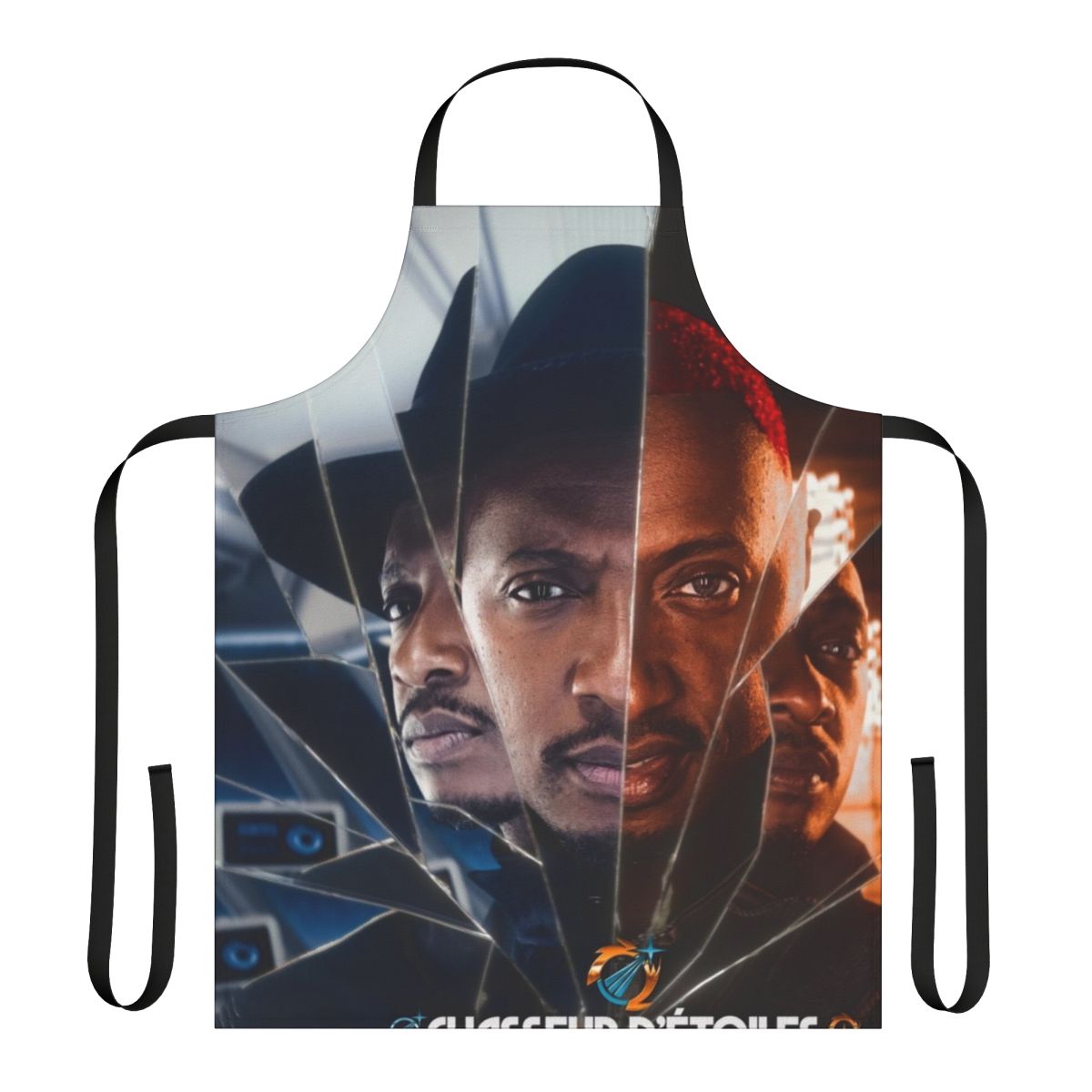 Soprano Star Hunter inspired apron featuring a unique music album cover design