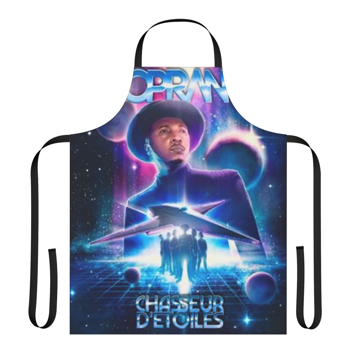 Soprano Star Hunter-Inspired Apron featuring a stylized graphic design