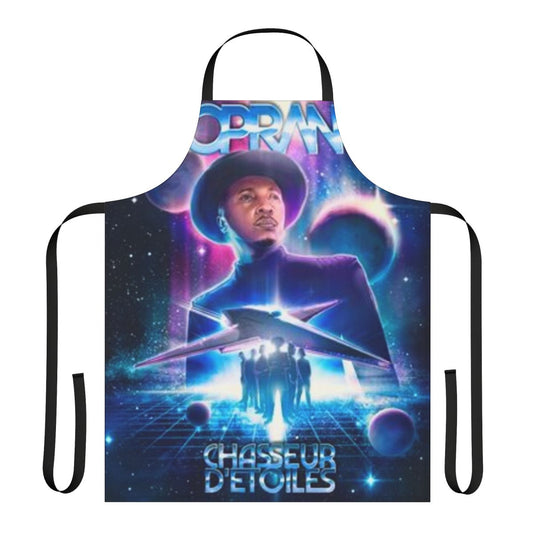 Soprano Star Hunter-Inspired Apron featuring a stylized graphic design