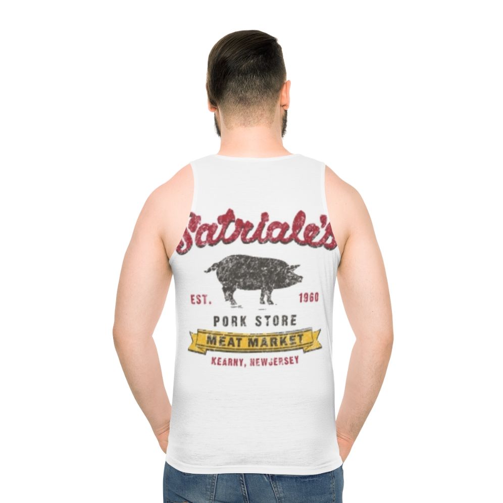 Sopranos-inspired distressed unisex tank top