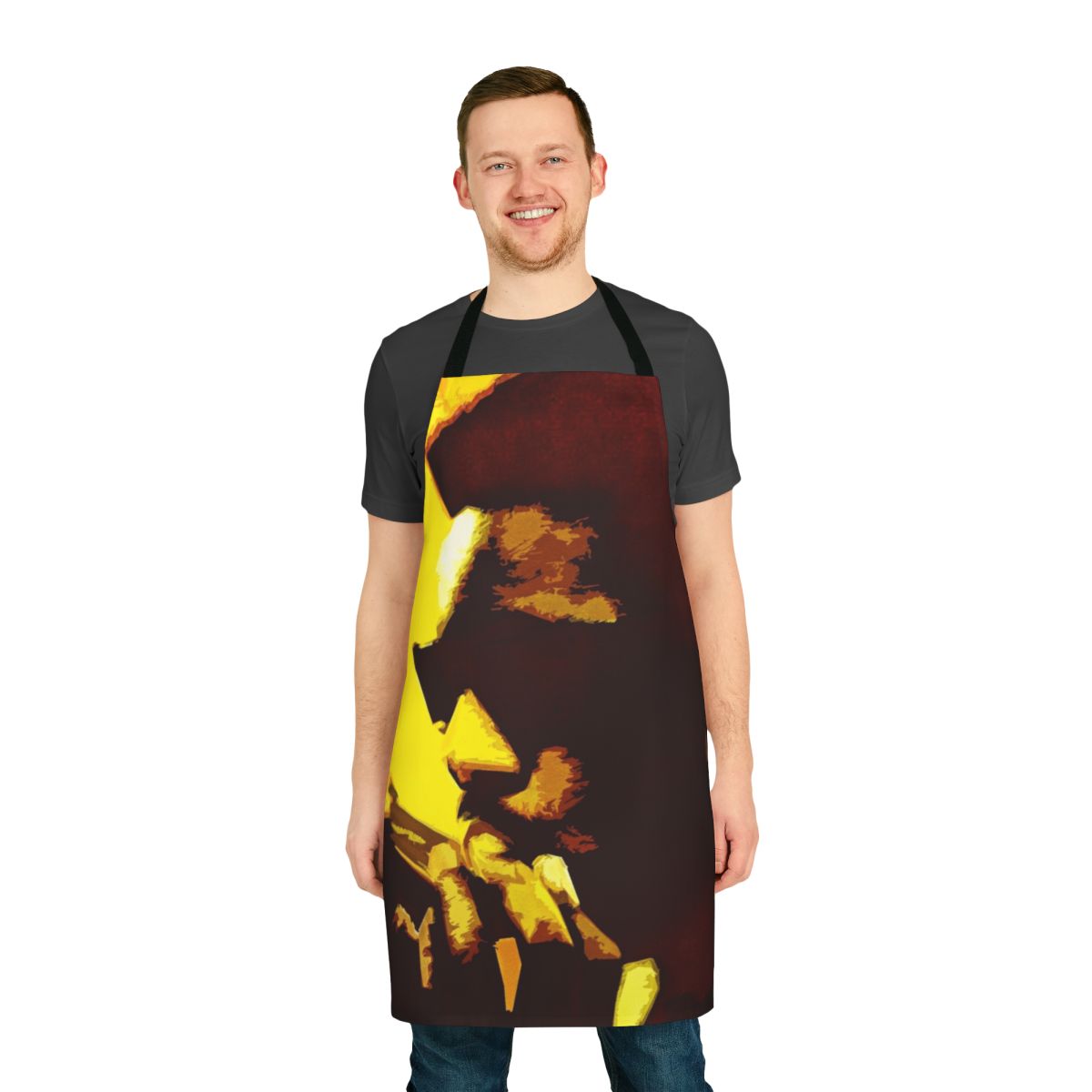 Stevie Wonder-inspired soul music kitchen apron