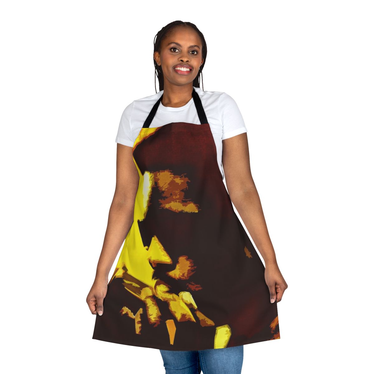Stevie Wonder-inspired soul music kitchen apron