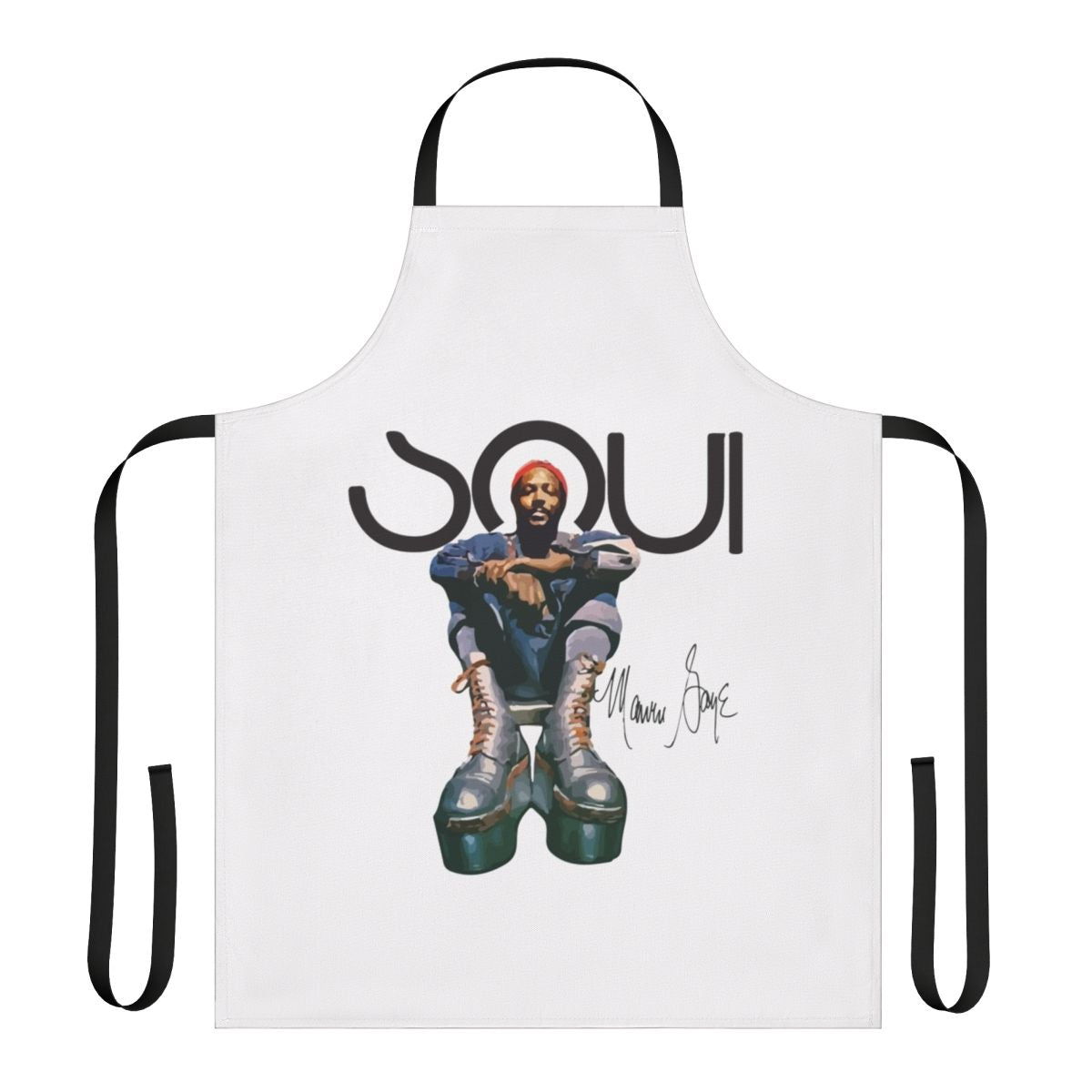 Marvin Gaye-inspired soul music vintage-style apron