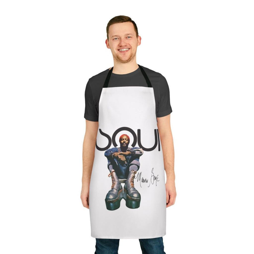 Marvin Gaye-inspired soul music vintage-style apron
