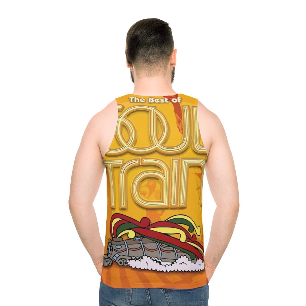 Unisex tank top featuring the iconic Soul Train logo