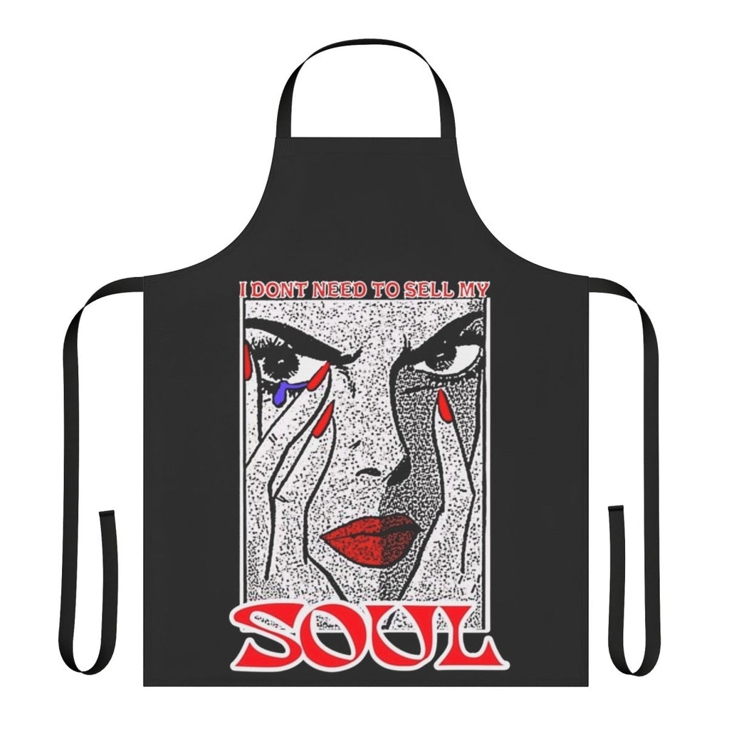 Woman's apron with a powerful soul quote design
