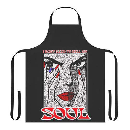 Woman's apron with a powerful soul quote design