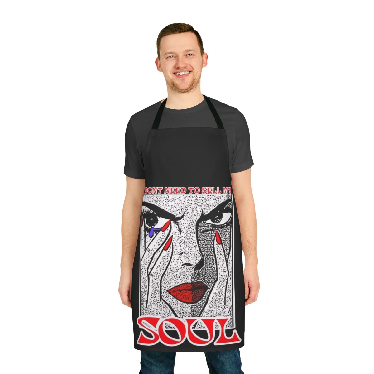 Woman's apron with a powerful soul quote design