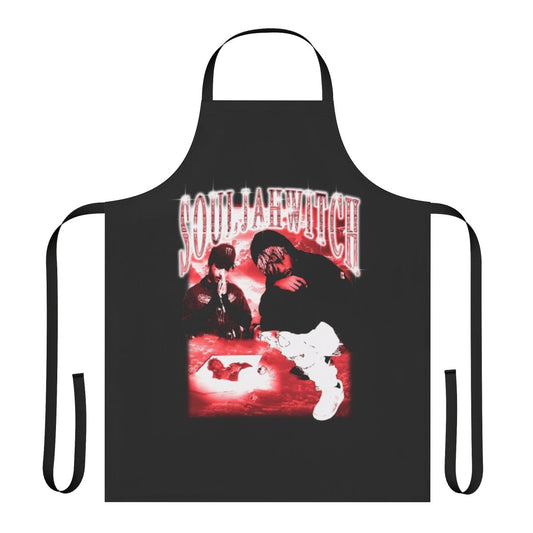 Apron featuring Souljawitch design for fans of Lil Tracy, Gothboiclique, and emo rap music