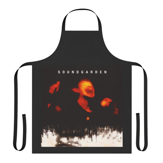 Soundgarden inspired apron featuring the band's iconic imagery and album artwork