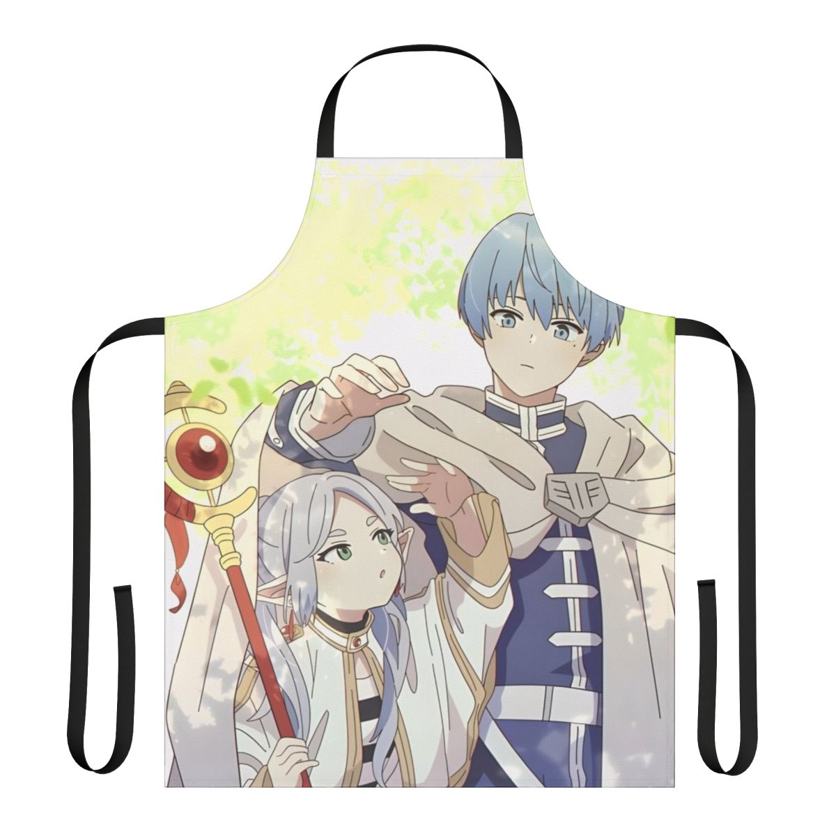 Sousou No Frieren inspired apron featuring characters from the popular anime and manga series