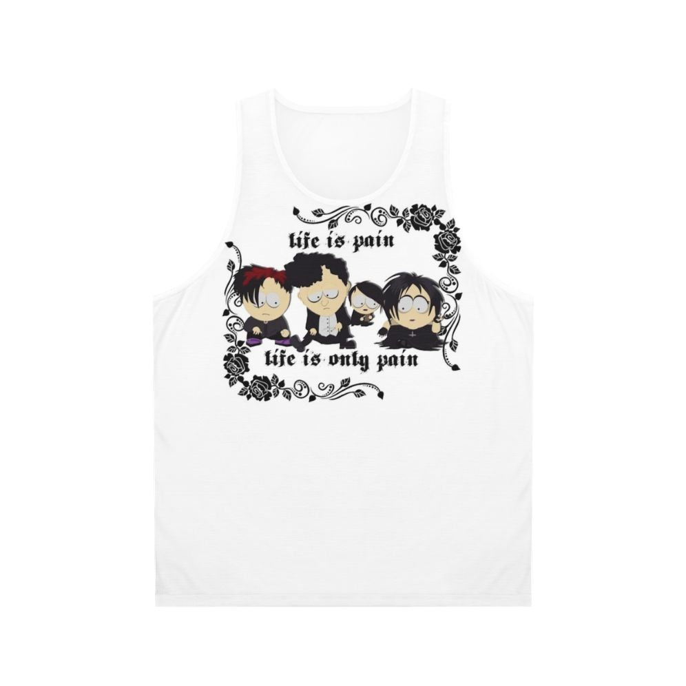 South Park Goth Kids "Life Is Pain" Unisex Tank Top