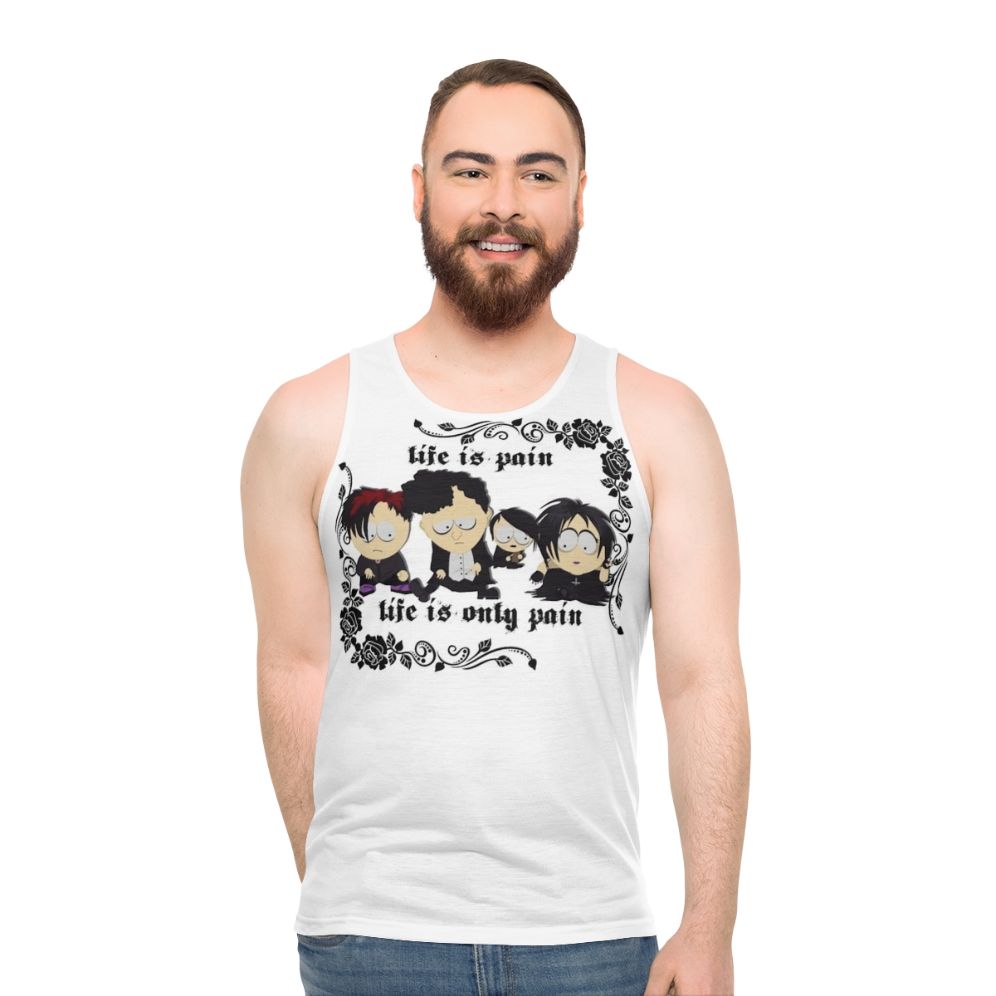 South Park Goth Kids "Life Is Pain" Unisex Tank Top