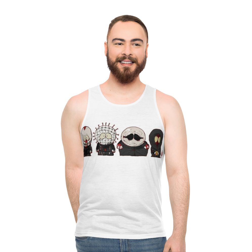 Southpark-inspired dark fashion unisex tank top