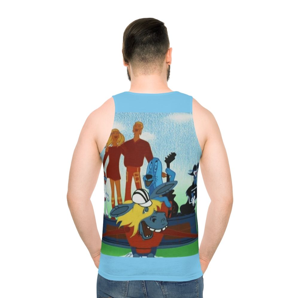 Unisex tank top featuring characters from the Soviet cartoon "The Musicians From Bremen"