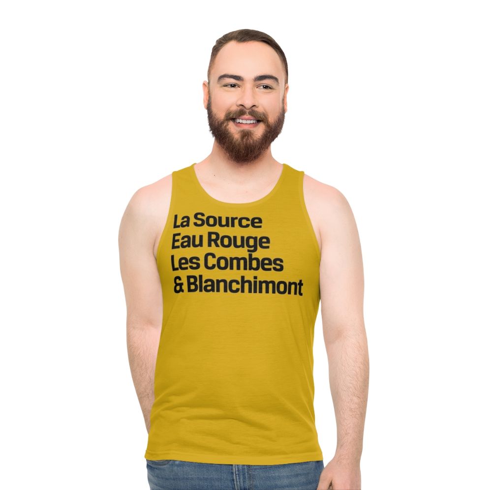 Unisex Spa Francorchamps Corners Formula 1 Tank Top