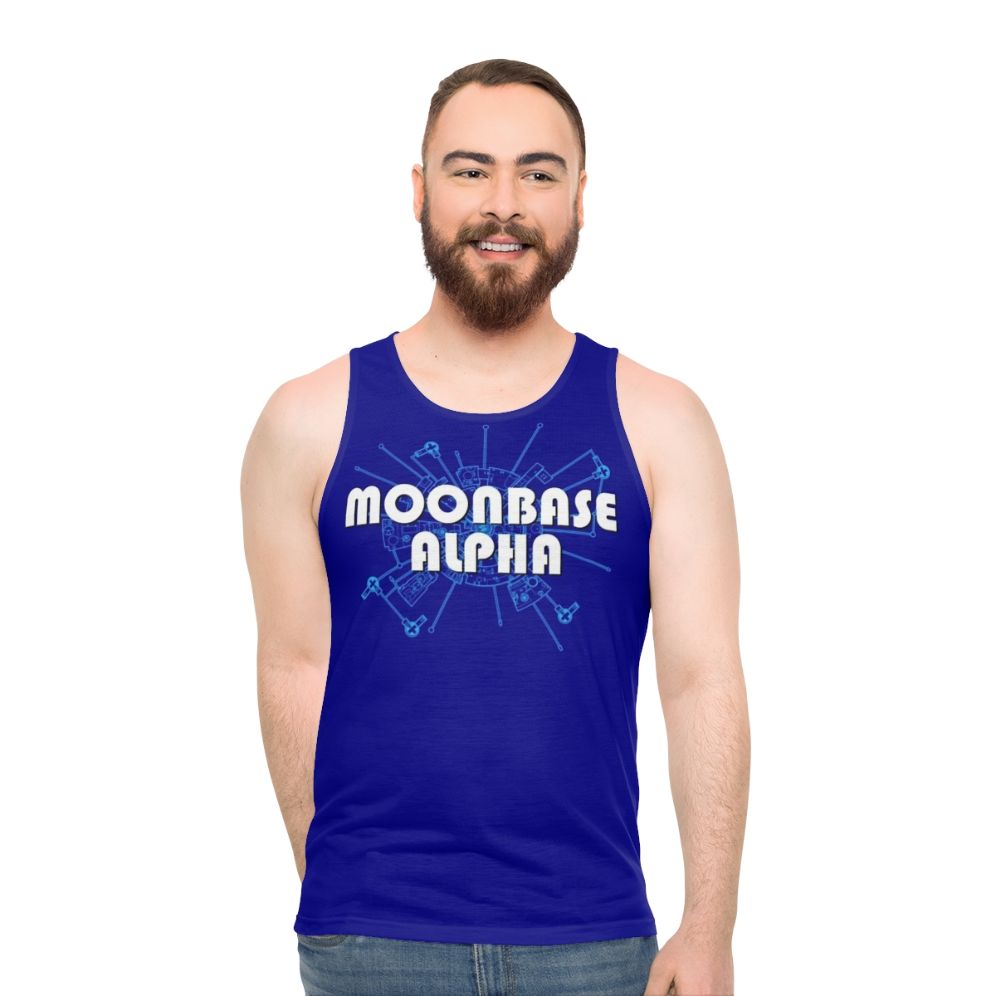 Space 1999 Moonbase Alpha Diagram Unisex Tank Top