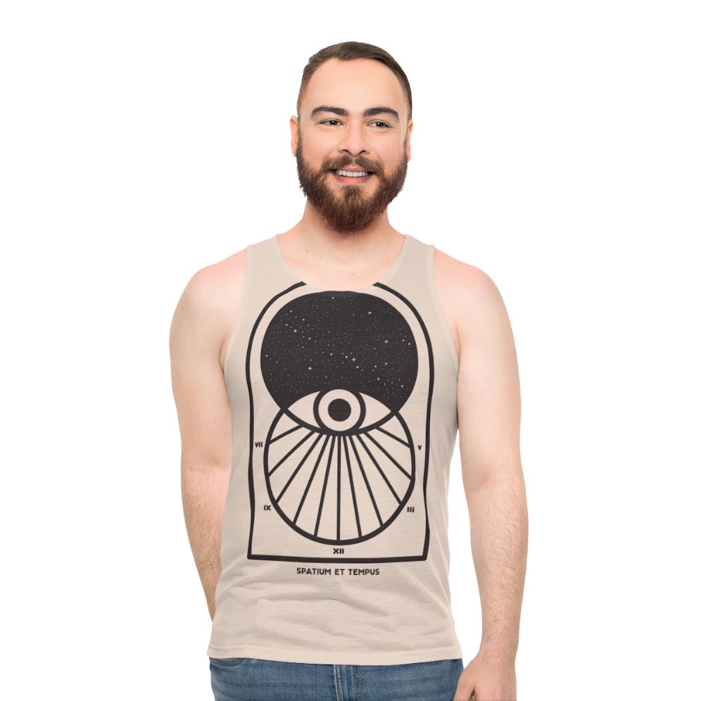 Unisex Space and Time Graphic Tank Top