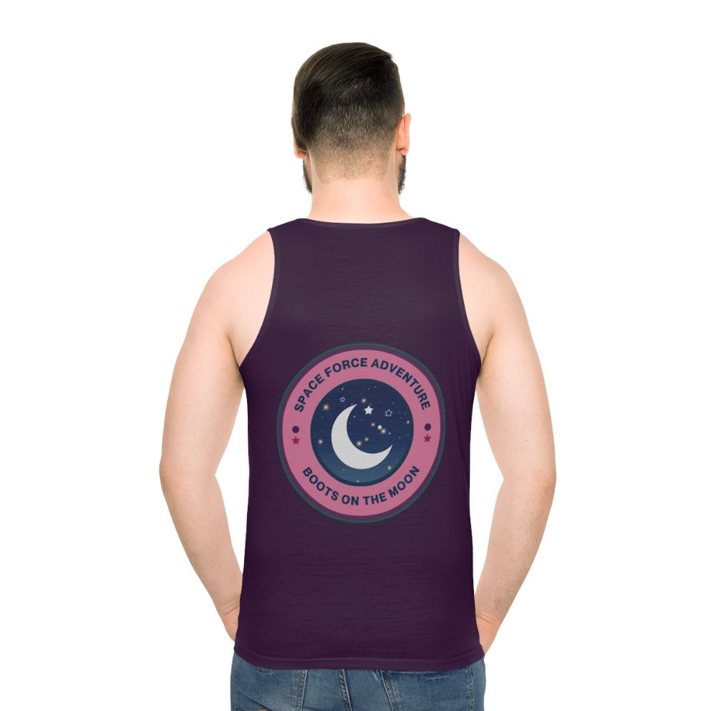 Space Force Adventure Boots On The Moon Unisex Tank Top