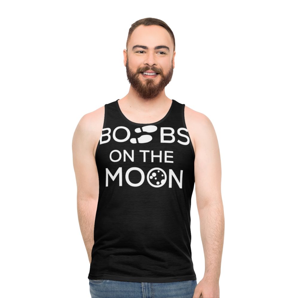 Space Force Boots On The Moon Unisex Tank Top 2