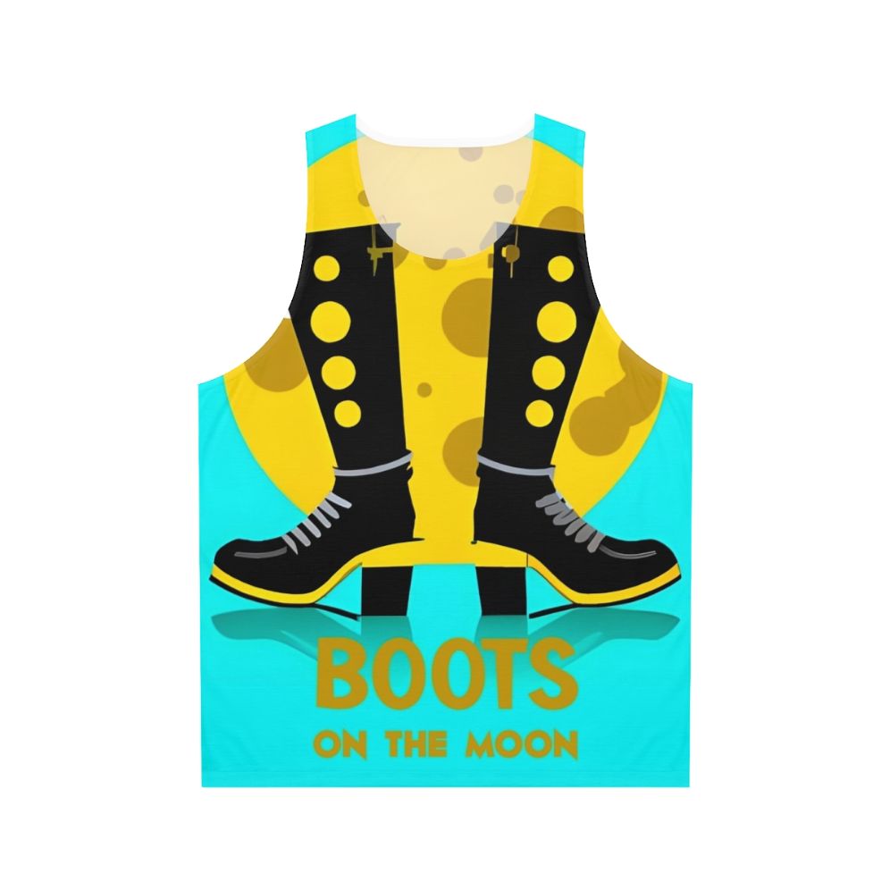 Space Force Retro Boots on the Moon Unisex Tank Top