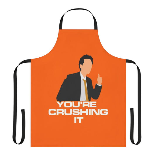 Space Force Netflix comedy themed apron with Tony, Ben Schwartz, and Steve Carell