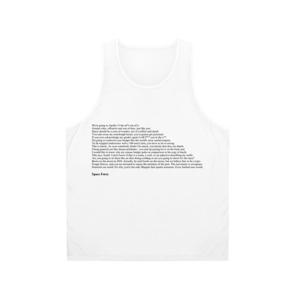 Unisex Space Force Quotes Tank Top