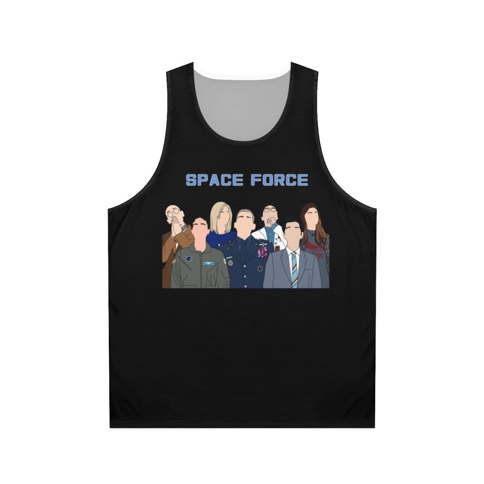 Space Force Unisex Tank Top Featuring the Netflix Logo