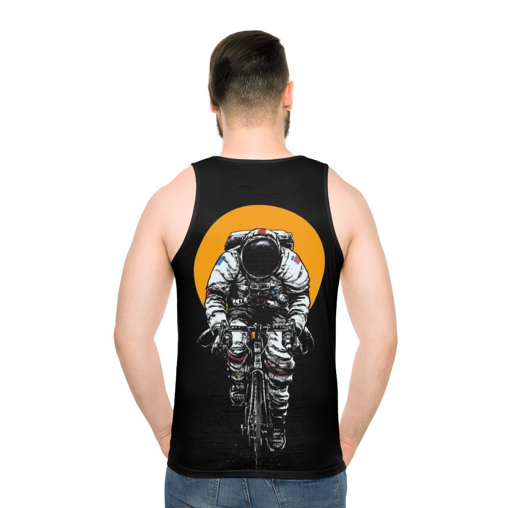 Space-inspired cycling tank top with "Let's Ride Bike" design