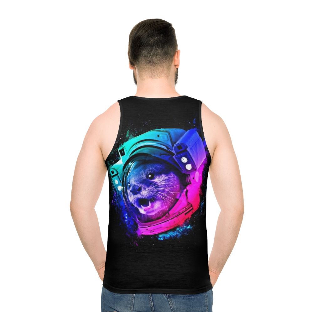 Space otter wearing a galaxy-themed tank top