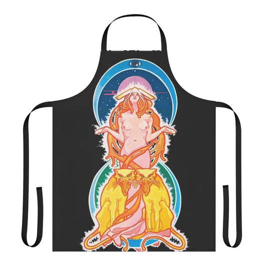Hawkwind inspired space ritual essential apron with psychedelic rock design