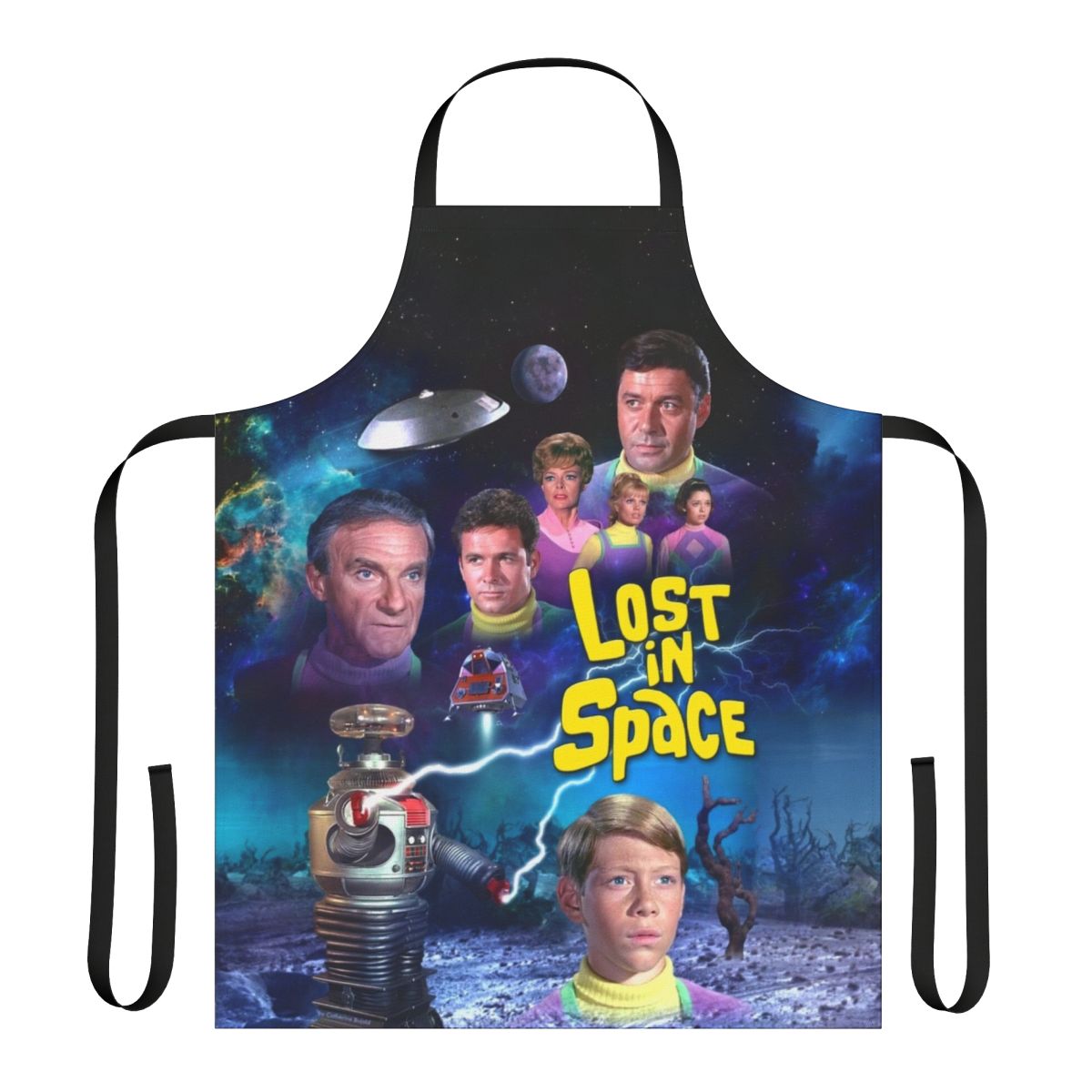 Apron featuring the Lost in Space logo and imagery from the classic sci-fi TV series