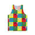Unisex space-themed galaxy design tank top